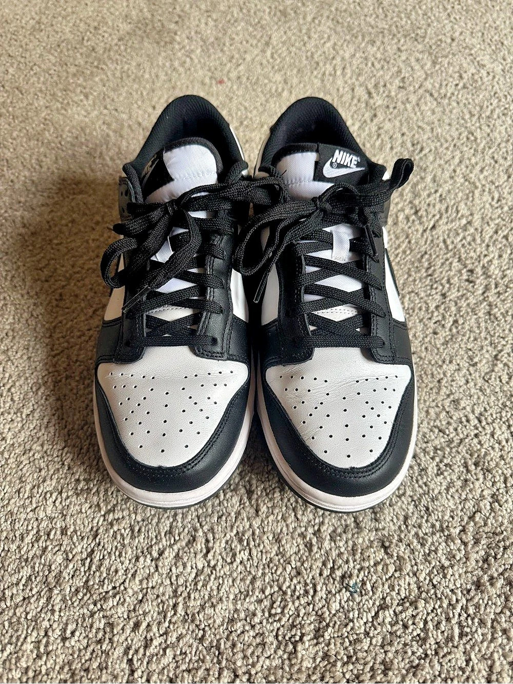 Nike Dunk High-Top Sneakers Black & White US 8.5